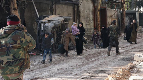 Los terroristas impiden salida de civiles de Ghouta Oriental